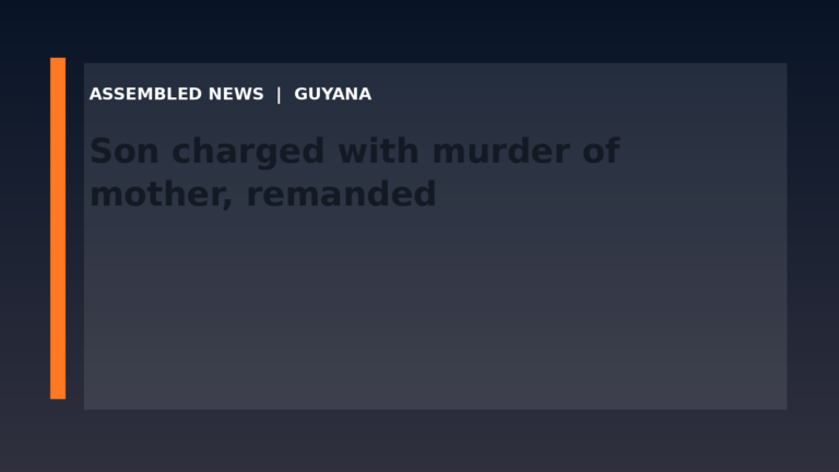 Draft: Son charged with murder of mother, remanded 