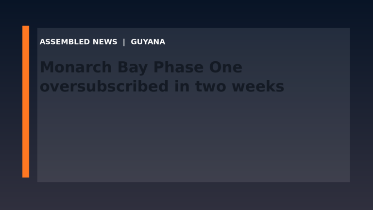 Draft: Monarch Bay Phase One oversubscribed in two weeks