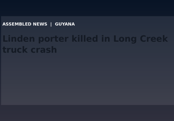 Draft: Linden porter killed in Long Creek truck crash