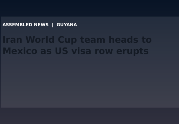 Draft: Iran World Cup team heads to Mexico as US visa row erupts