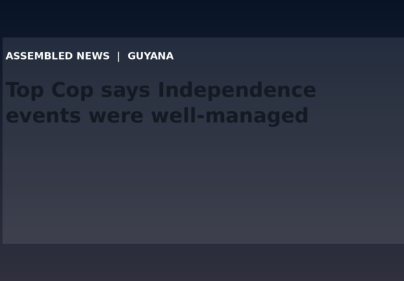 Draft: Top Cop says Independence events were well-managed