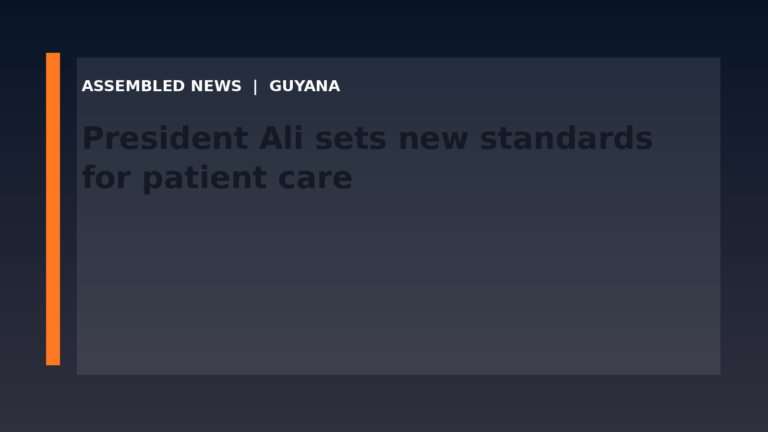 Draft: President Ali sets new standards for patient care
