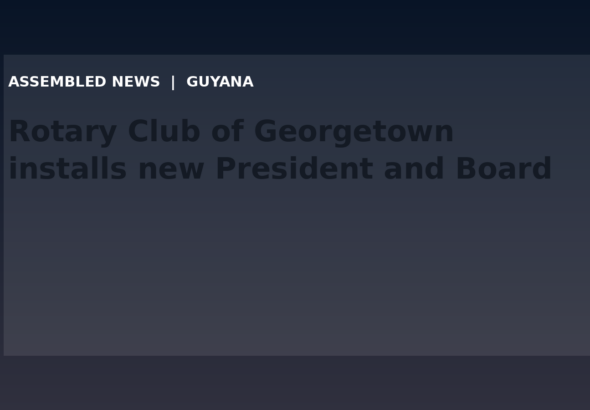 Draft: Rotary Club of Georgetown installs new President and Board 