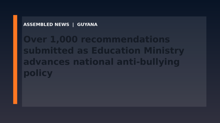 Draft: Over 1,000 recommendations submitted as Education Ministry advances national anti-bullying policy