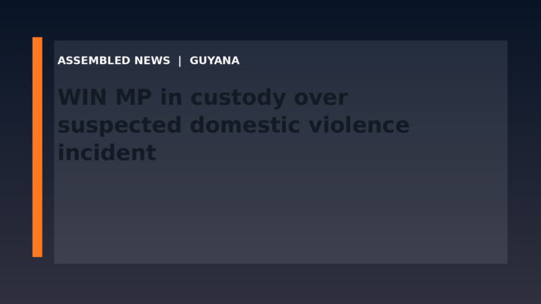 Draft: WIN MP in custody over suspected domestic violence incident