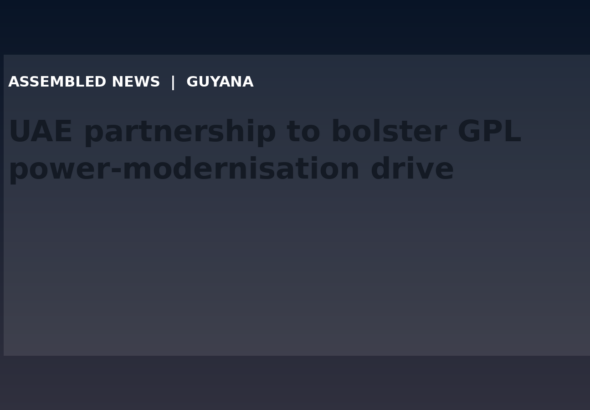Draft: UAE partnership to bolster GPL power-modernisation drive