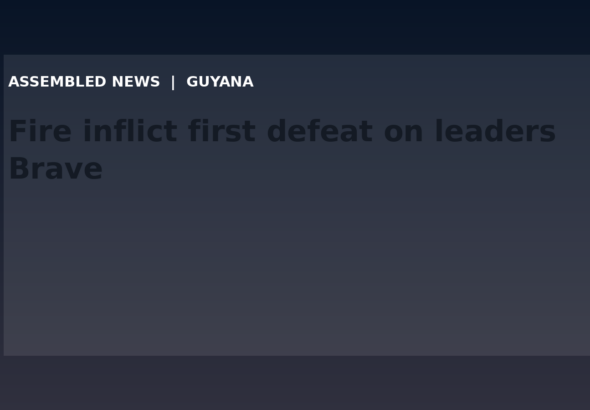Draft: Fire inflict first defeat on leaders Brave