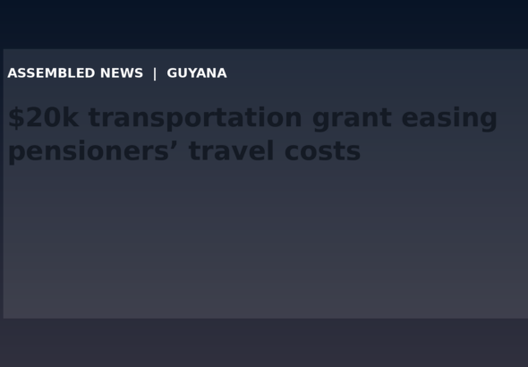Draft: $20k transportation grant easing pensioners’ travel costs